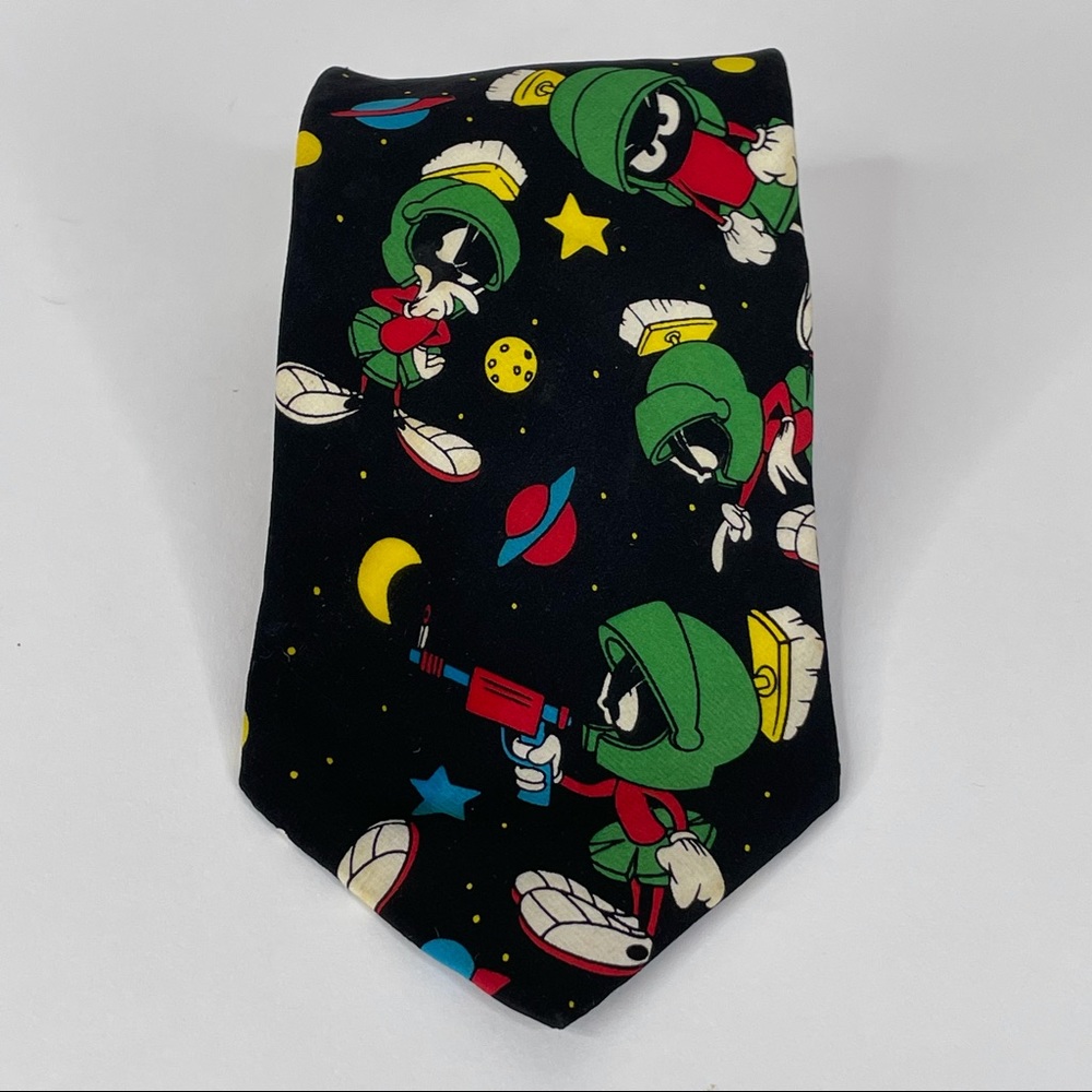 Marvin the Martian Necktie Looney Tunes Silk 1994